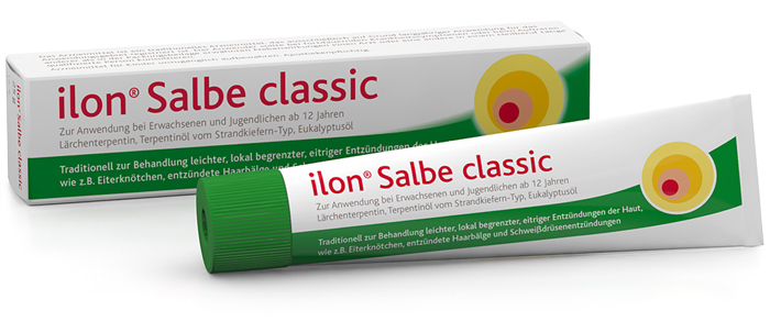 ilon Salbe classic ilon Salbe classic Tube liegend mit Verpackung